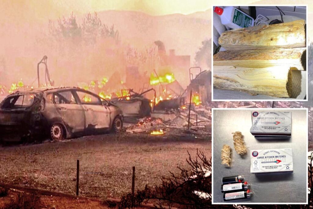 Pyromaniac caught red-handed setting fresh blazes near raging Nevada inferno: cops