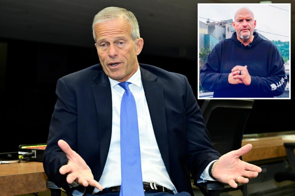 Exclusive | Thune ready to have ‘conversation’ with Fetterman about joining GOP — as Dems rage against RNC ‘stunt’