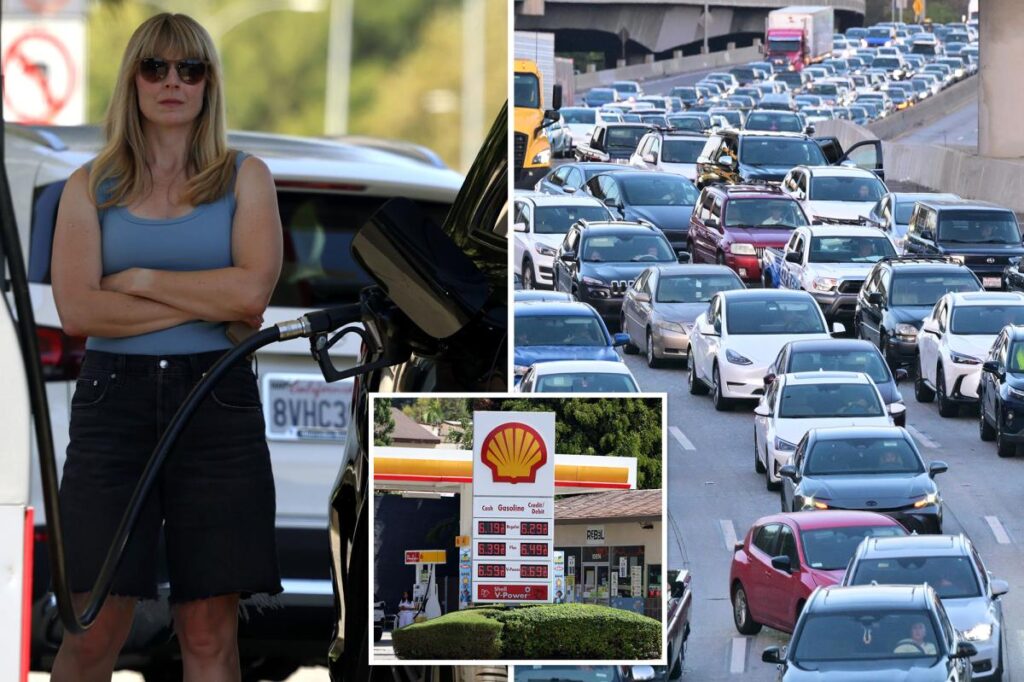 Depressing new map shows how far $20 of gas gets you in LA after price hikes