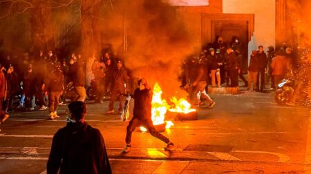 Trump revives Iran regime change speculation with cryptic call for people to ‘rise up’