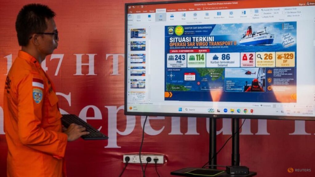 Families desperate for news as 129 still missing four days after capsize of ship in Indonesia’s Java Sea