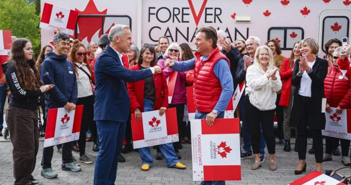 Mark Carney meets with ‘Forever Canadian’ campaigners in Banff