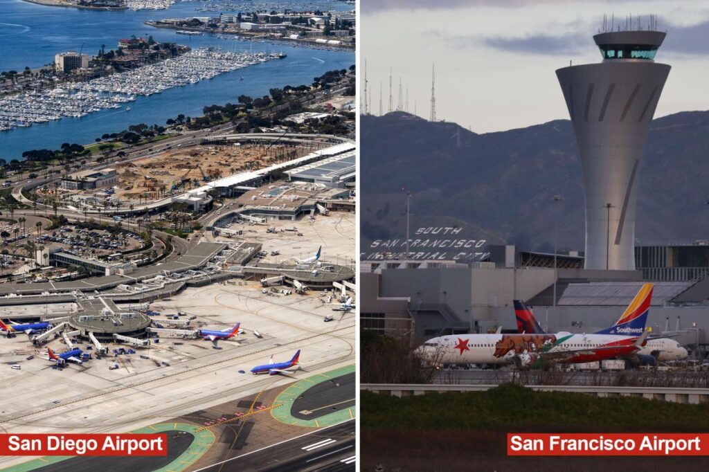 Travel chaos in California as widespread delays hit major airports