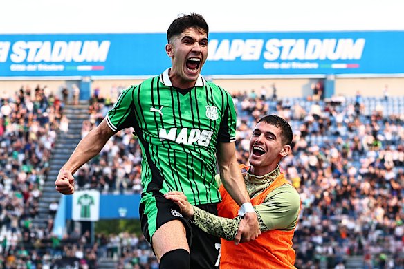 Volpato in action for his Italian club Sassuolo, which has defended the midfielder.