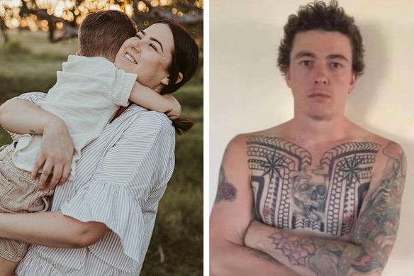 Molly Ticehurst (left) and her killer, Daniel Billings.