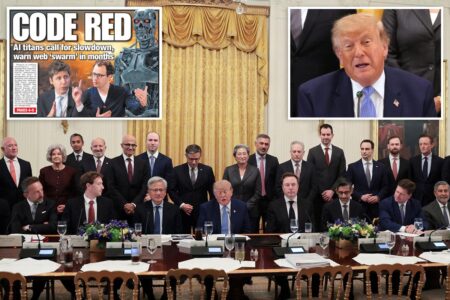 Trump calls for ‘tremendous self-regulation’ of AI at lunch with billionaire tech titans