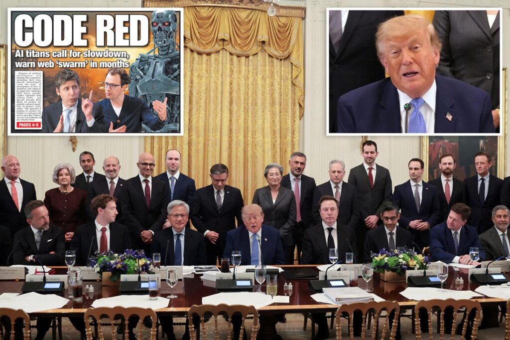 Trump calls for ‘tremendous self-regulation’ of AI at lunch with billionaire tech titans