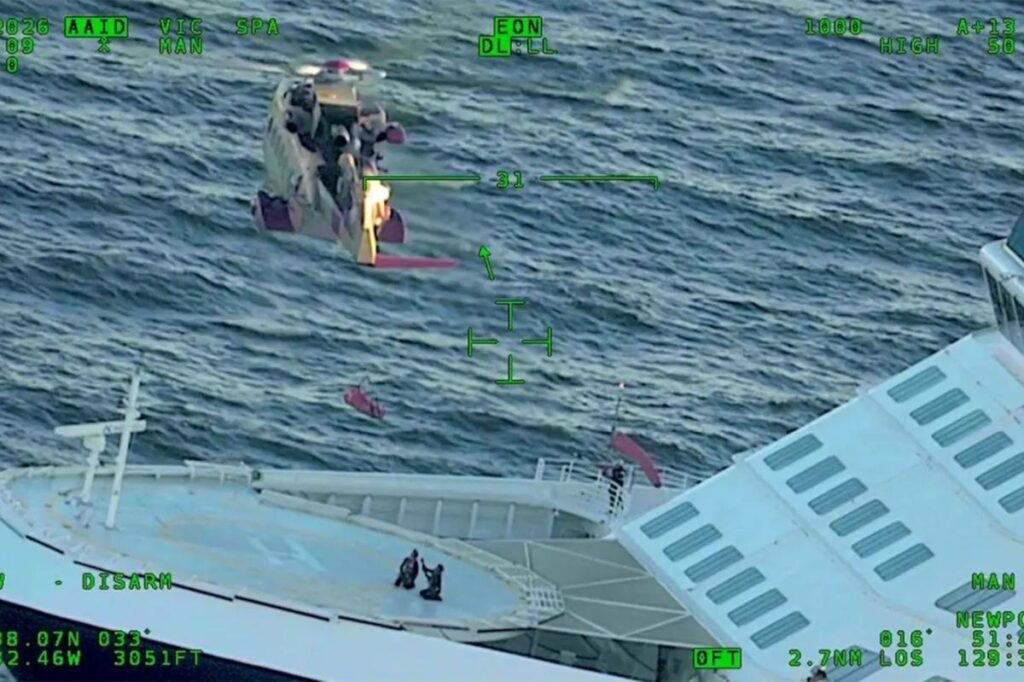 Cruise vacation takes frightening turn as passenger is airlifted from ship