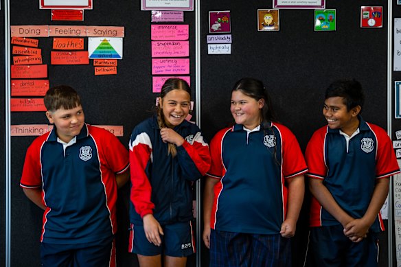 Predictable, structured routines are the same in almost every classroom at the Briar Road school.