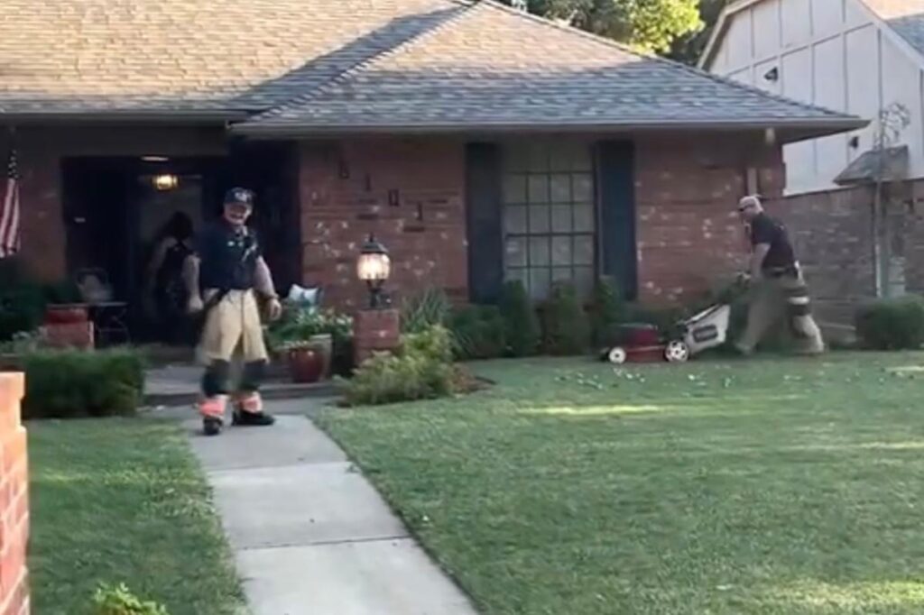 Oklahoma firefighters finish mowing man’s lawn after he falls ill doing yard work: ‘We couldn’t leave it that way’