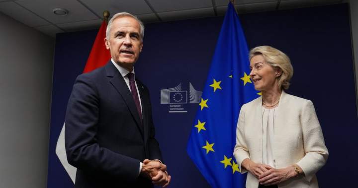 ‘Europe and Canada are even stronger together,’ Carney vows in speech