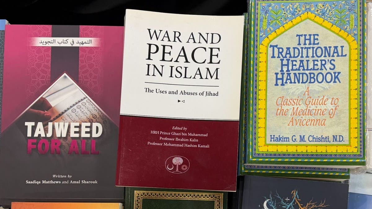 A selection of books at the ISNA's annual conference.