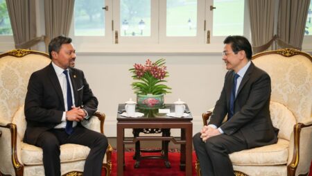 Brunei’s crown prince visits Singapore, leaders discuss deepening bilateral cooperation