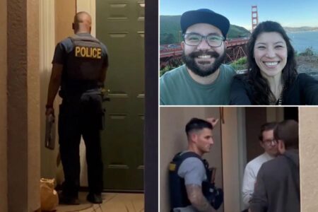 Cops descend on home of wife of slaughtered NY Times tech exec as her parents sit in jail for allegedly gunning him down