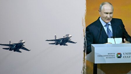 Supersonic Russian jets trigger joint scramble by NATO allies amid Putin ‘clowns’ jab