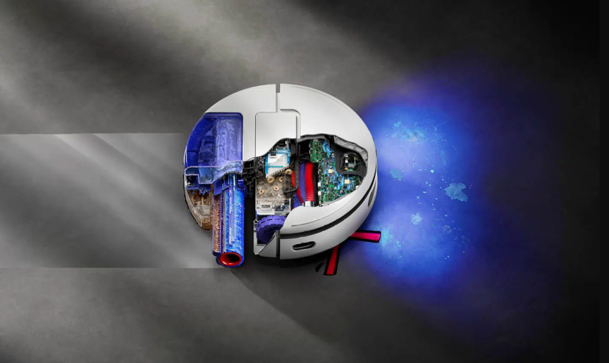 cross section of dyson robot vacuum to show internal design