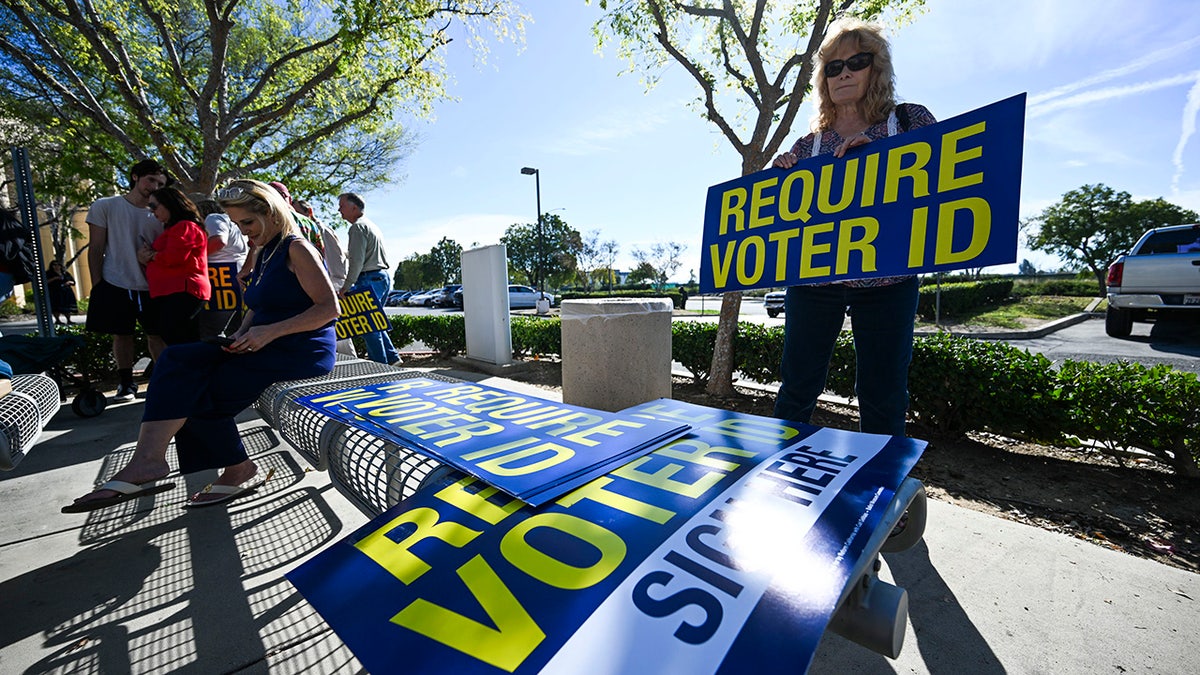 Require Voter ID sign